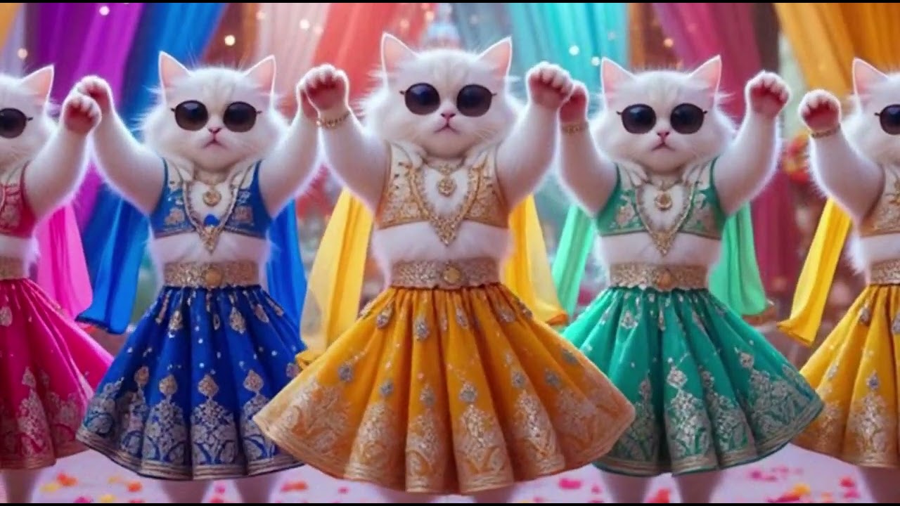 ⁣🐾 Funny Cats Dance Compilation | Cute Kitten Thumka Dance 2025 🐱💃