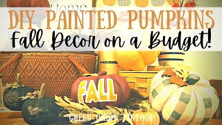 Pumpkin Makeovers! Painting Dollar Tree & Hobby Lobby Pumpkins for Resale | DIY Fall Home Decor