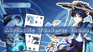 Wanderer aesthetic home screen 🌀 Genshin impact