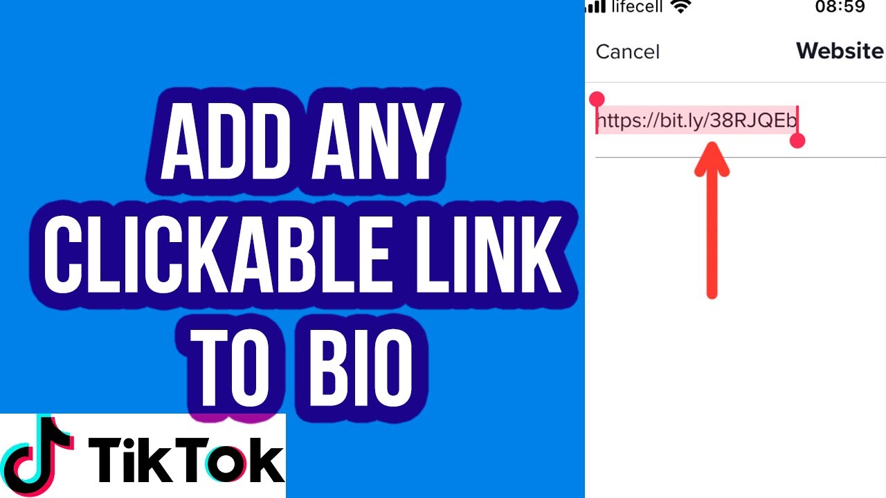 Clickable link to TikTok BIO (2022 