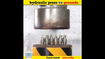 Hydraulic press vs grenade | #shorts #short #ytshorts