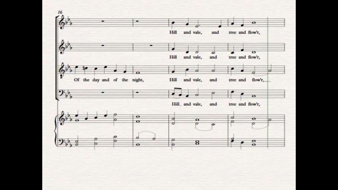 For the beauty of the Earth (Anthem - SATB/organ) (Cantai.app synth vocals)