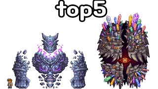 테라리아 모드 보스 크기 top5 (지렁이보스 제외)