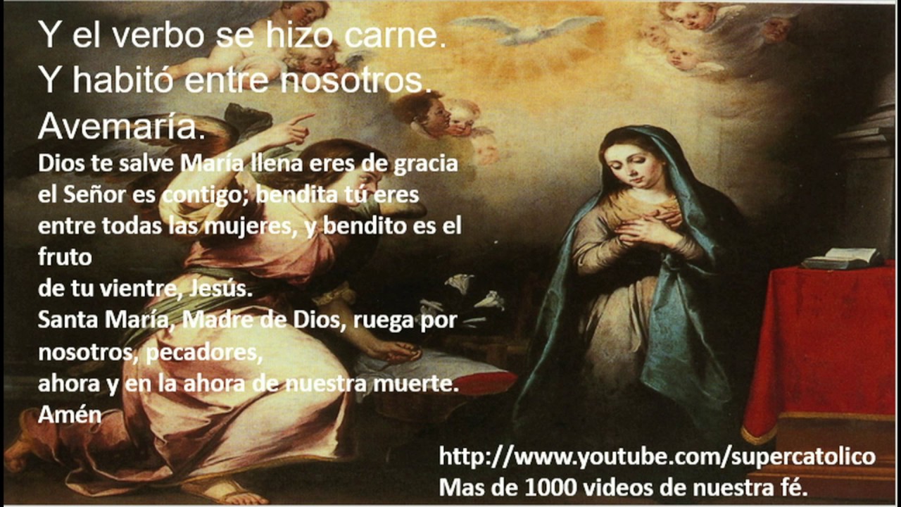 Oracion Del Angelus Youtube