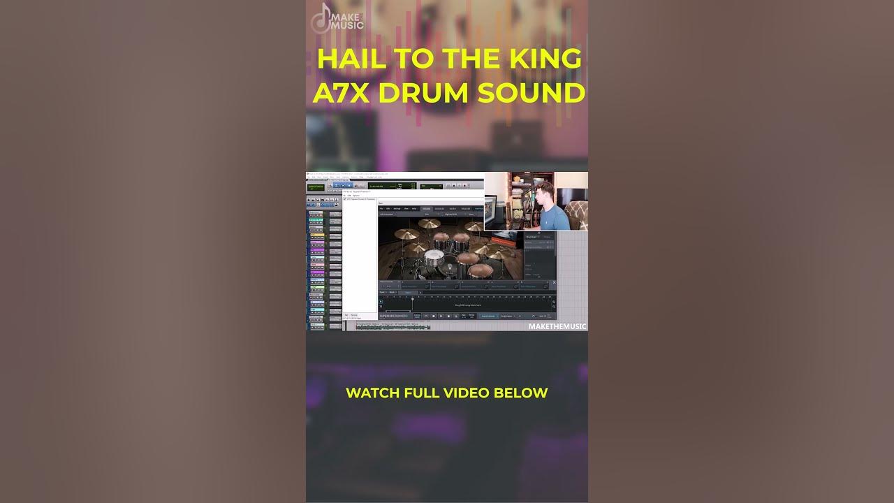 HAIL TO THE KING A7X DRUM SOUND YouTube