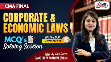 CMA Final - Corporate & Economic Laws | MCQ