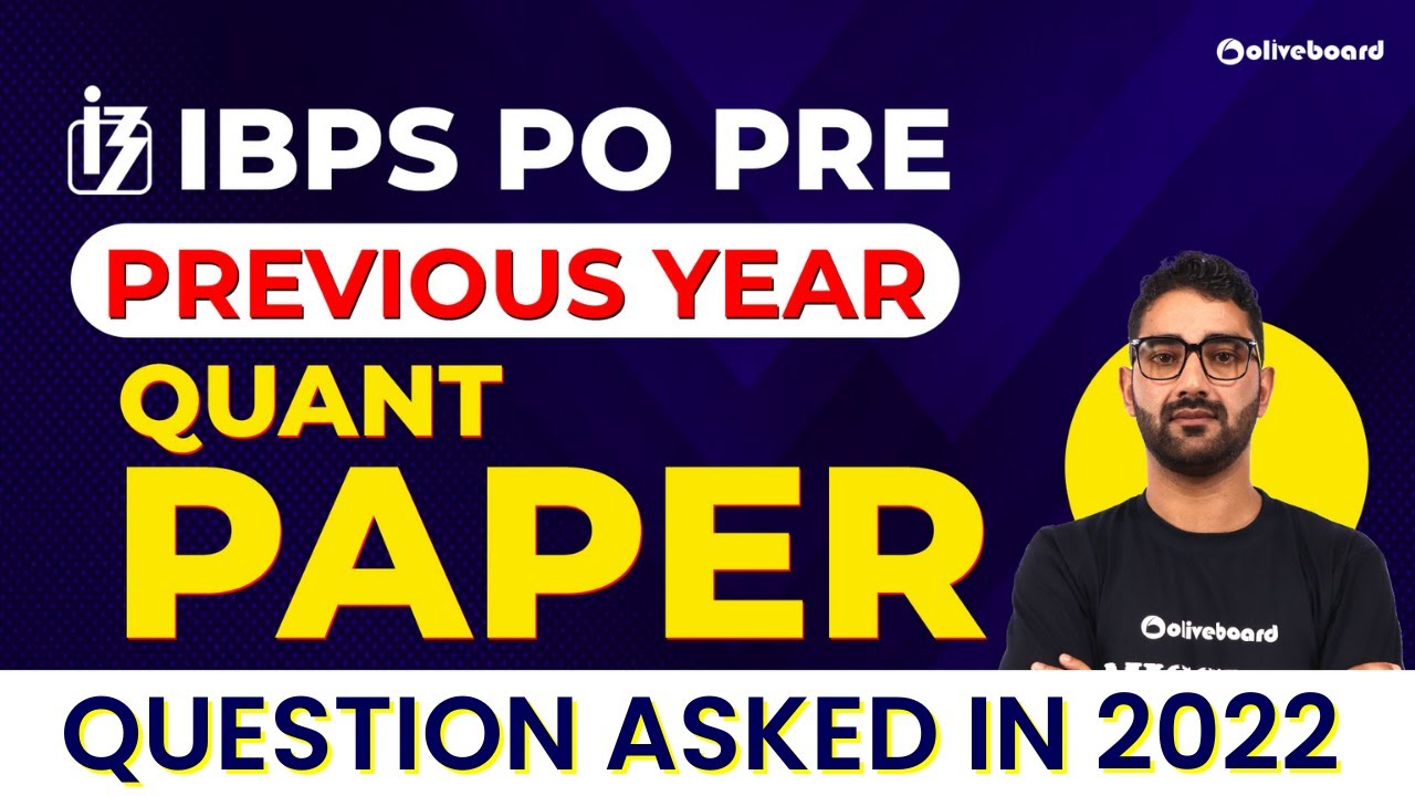 IBPS PO Pre Quant Memory Based Paper 2022 | IBPS PO Previous Year ...