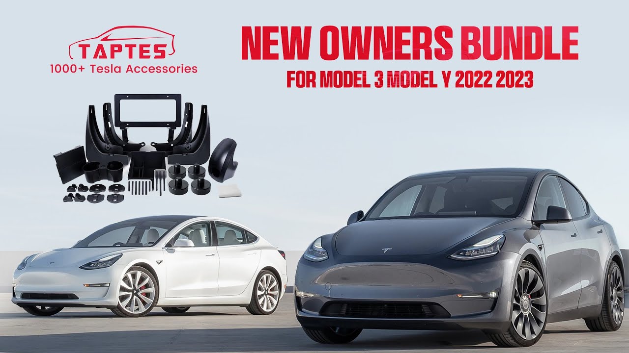 TAPTES Tesla Model 3 Model Y New Owners Bundle, Must Have Tesla Model 3 ...