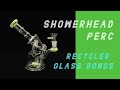 Recycler glass bongs showerhead perc 7 inch sidecar oil dab rig sharebongs product review