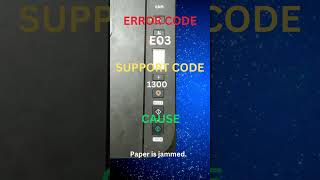 E03 | Canon pixma printer error codes and causes #printertroubleshooting  #canon #pixma #printer