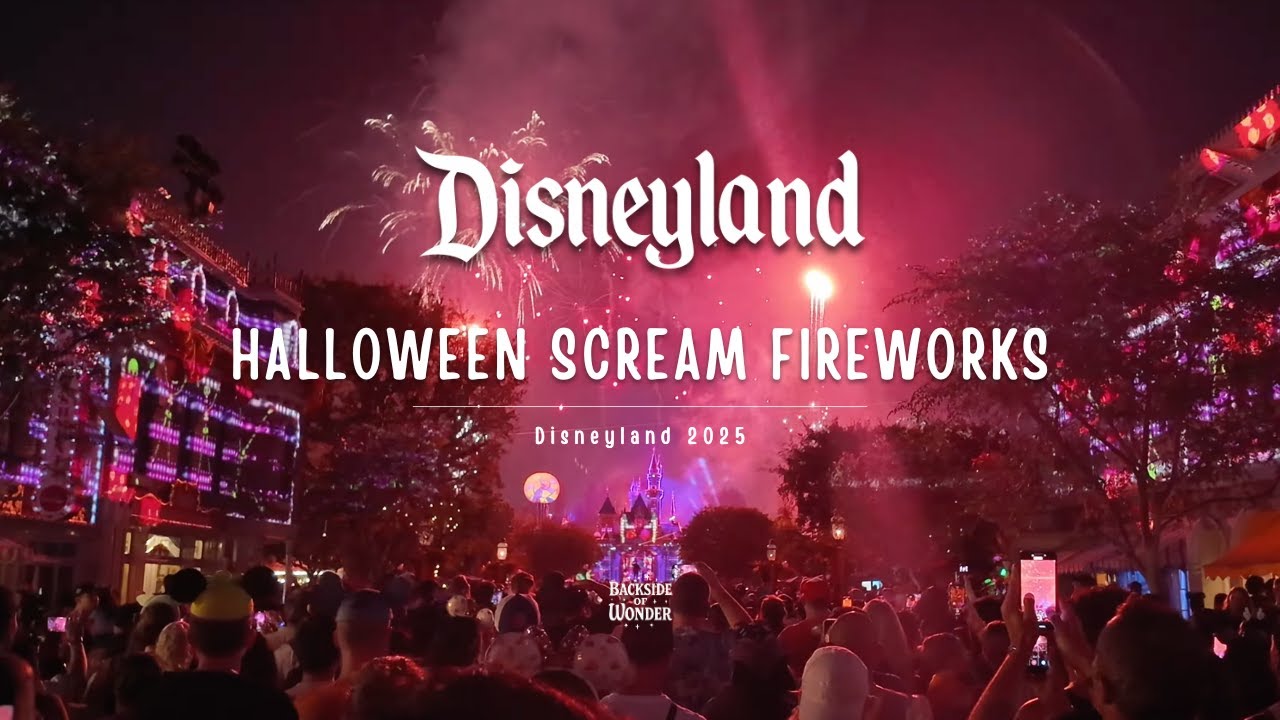 Disneyland Halloween Scream Fireworks Show 2025 4K