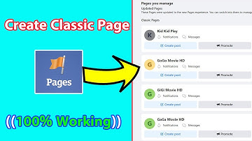 How to Create Classic Page (100% Working) - Create Facebook Classic Page  Successfully on PC