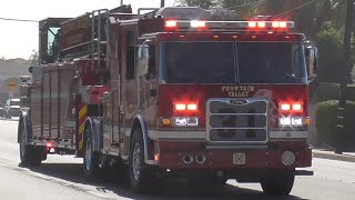 Fountain Valley Fire Dept. Truck 31 Responding 11/10/2025