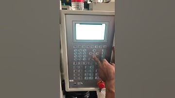 Injection molding machine for small cap mould testing and language setting process guide