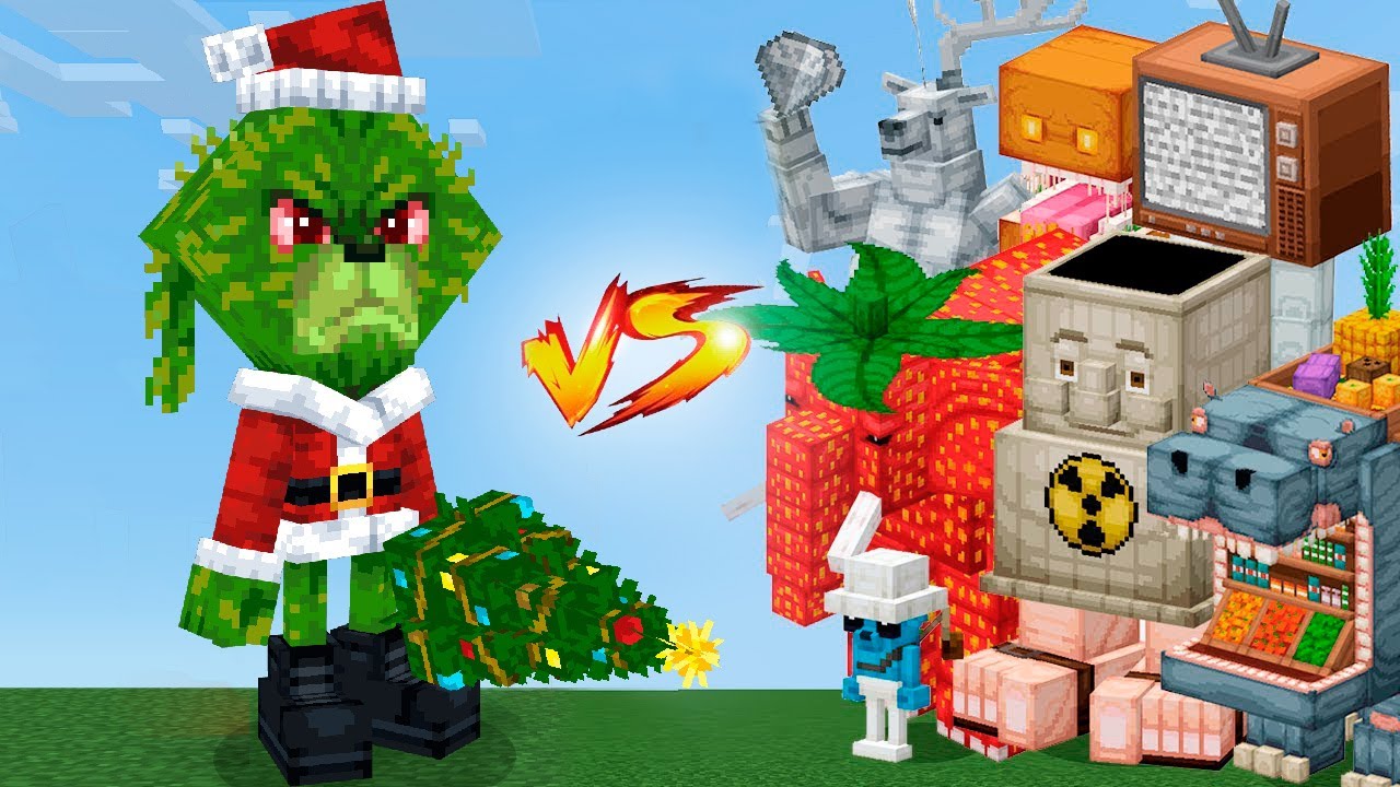 GRINCH KETUPAT vs BRAINROTS en Minecraft
