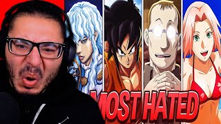 Synsei - THE MOST HATED CHARACTERS IN ANIME | REACTION
