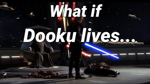What if Anakin DIDN’T KILL Dooku in Revenge of the Sith, Star Wars fan fiction