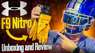 Under Armour F9 Nitro Receiver Gloves Unboxing and Review