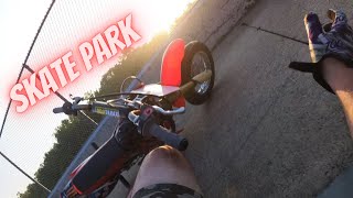 Took My Daughter To The Skate Park On Some Pit Bikes Crf50 Crf70 Crash