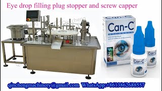 5ml 10ml 20ml Eye drop filling machine plug stopper and sealing machine. шприц - укладчик