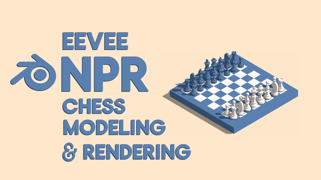 Blender Modeling Exercise 2 : Chess board modeling and rendering tutorial