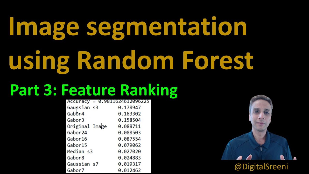 Image Segmentation using Traditional Machine Learning - Part3 Feature Ranking