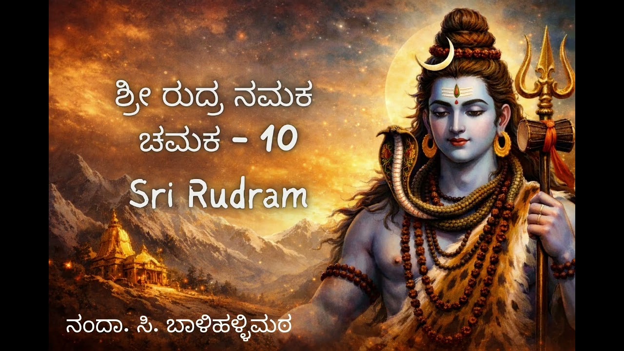 Sri Rudram Namaka Chamaka 10 - ಶ್ರೀ ರುದ್ರ ನಮಕ ಚಮಕ 10