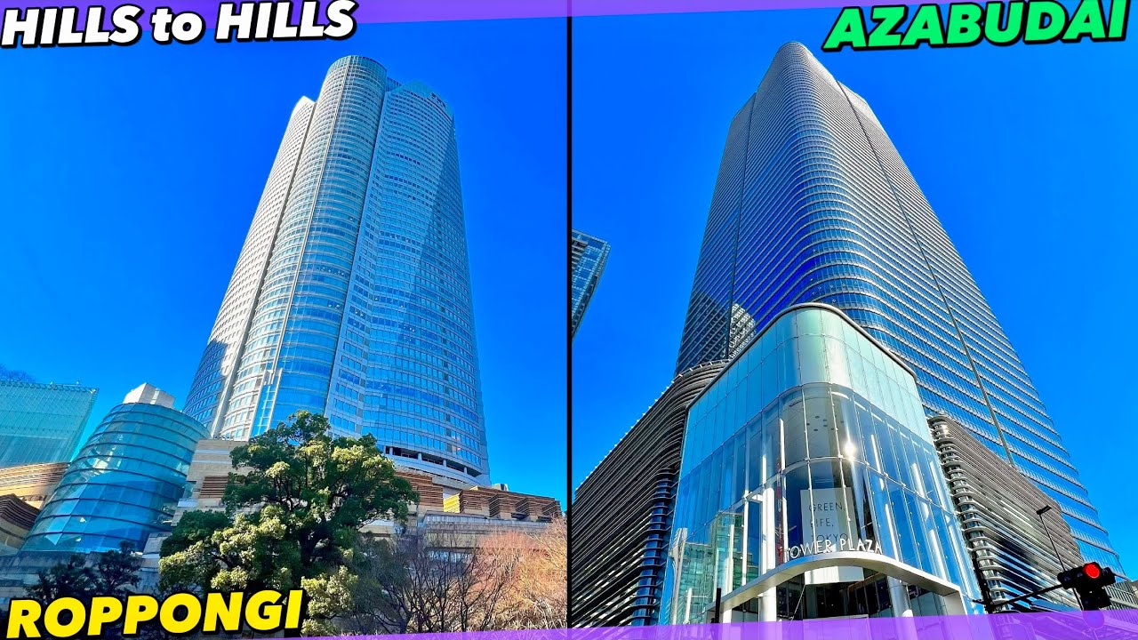 【4K】六本木ヒルズから麻布台ヒルズへ行く東京ヒルズツアー【東京観光|散歩|高層ビル|再開発】Tokyo Hills Tour.ROPPONGI to AZABUDAI.Tokyo Travel