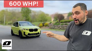 600WHP BMW X3M Competition On 93 Pump Gas!! Downpipes + Custom Tune!!