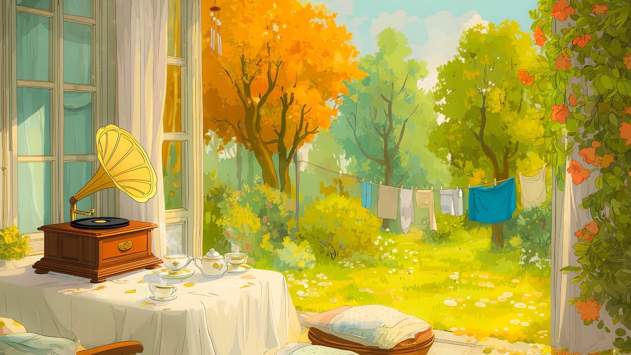 Vintage Classic 1940s Music in a Cozy Autumn Garden at Grandma's Porch (bird sounds) Vintage Classic 1940s Music in a Cozy Autumn Garden at Grandma's Porch (bird sounds)