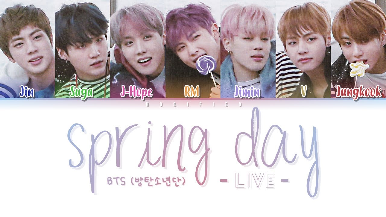 BTS (防弾少年団) – Spring Day (Japanese Version) (Color Coded