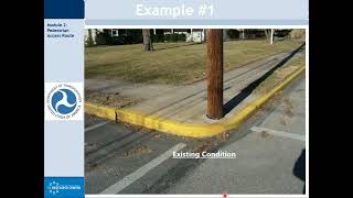 Designing Pedestrian Facilities for Accessibility - Part 3