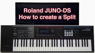 Roland Juno-DS - How to create a Split layer