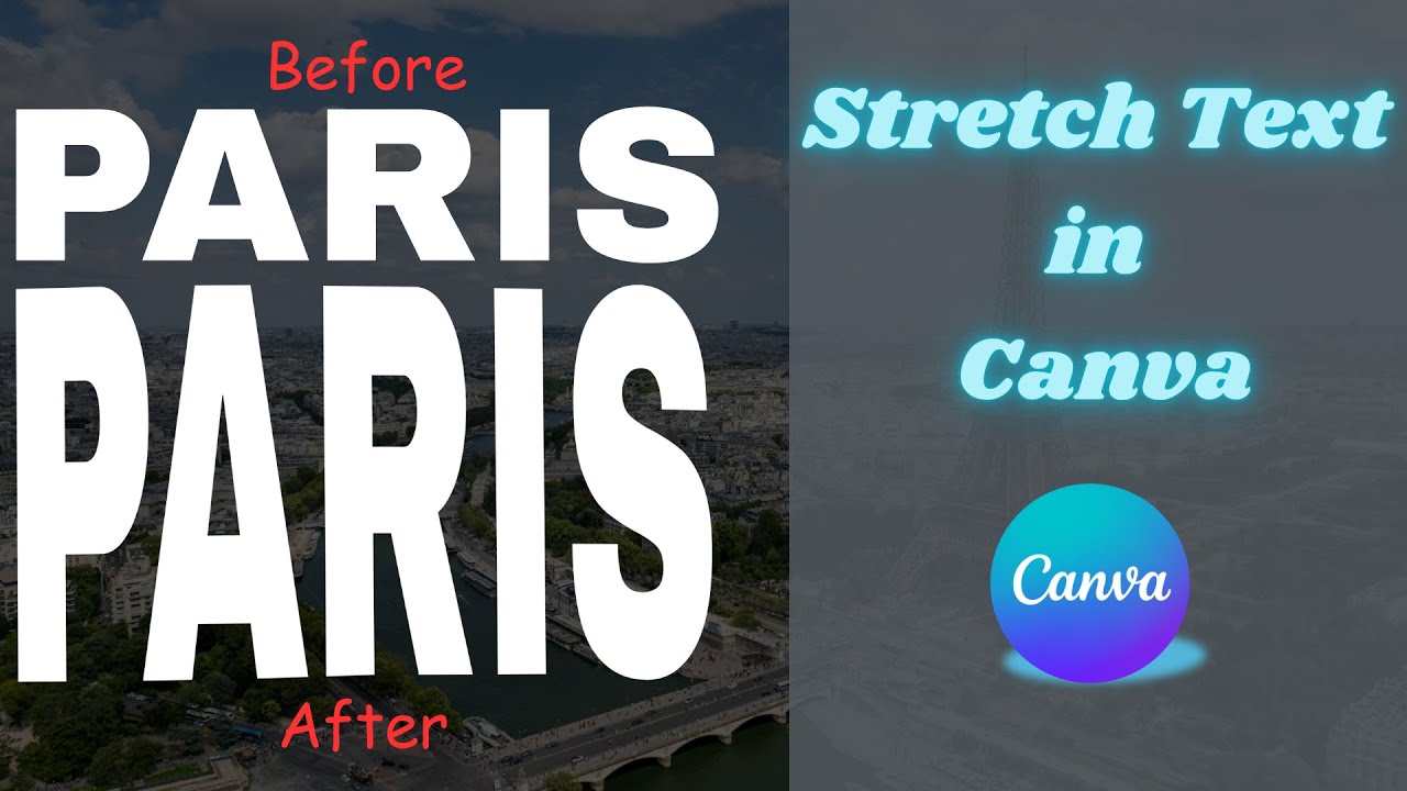 Stretch Text How To Stretch Text In Canva | Easy Text Effect Tutorial (NEW 2025 ...