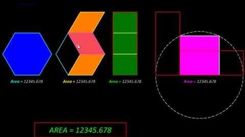 Geometry with MicroStation Hexagon to Square of Identical Area
