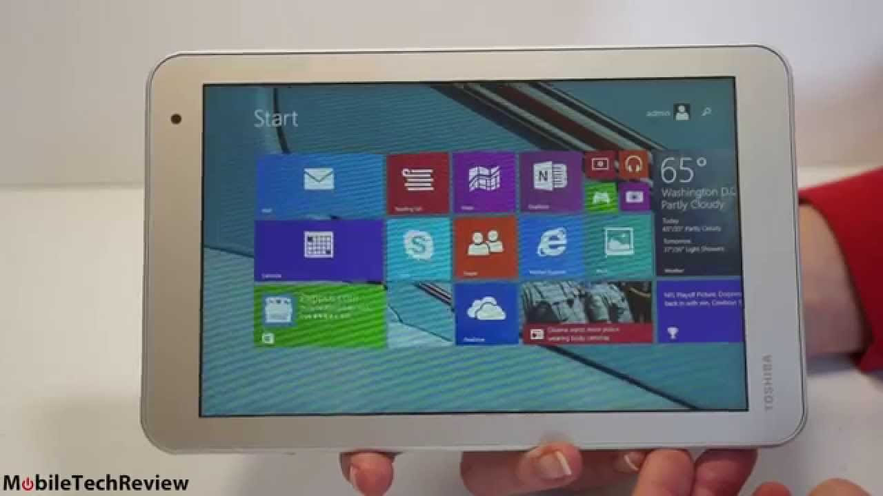 Toshiba Encore 2 WT8-B Tablet running Windows 10 - YouTube