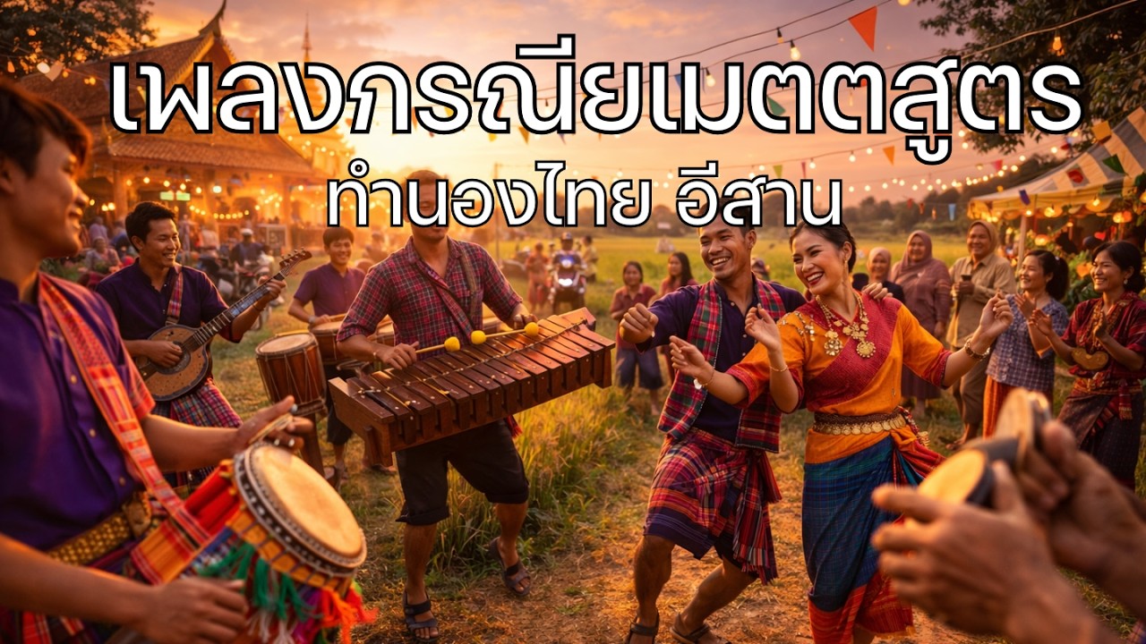 เพลงกรณียเมตตสูตร - ทำนองไทย อีสาน บทสวดธรรม ไพเราะ