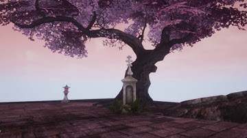 sakura tree scene