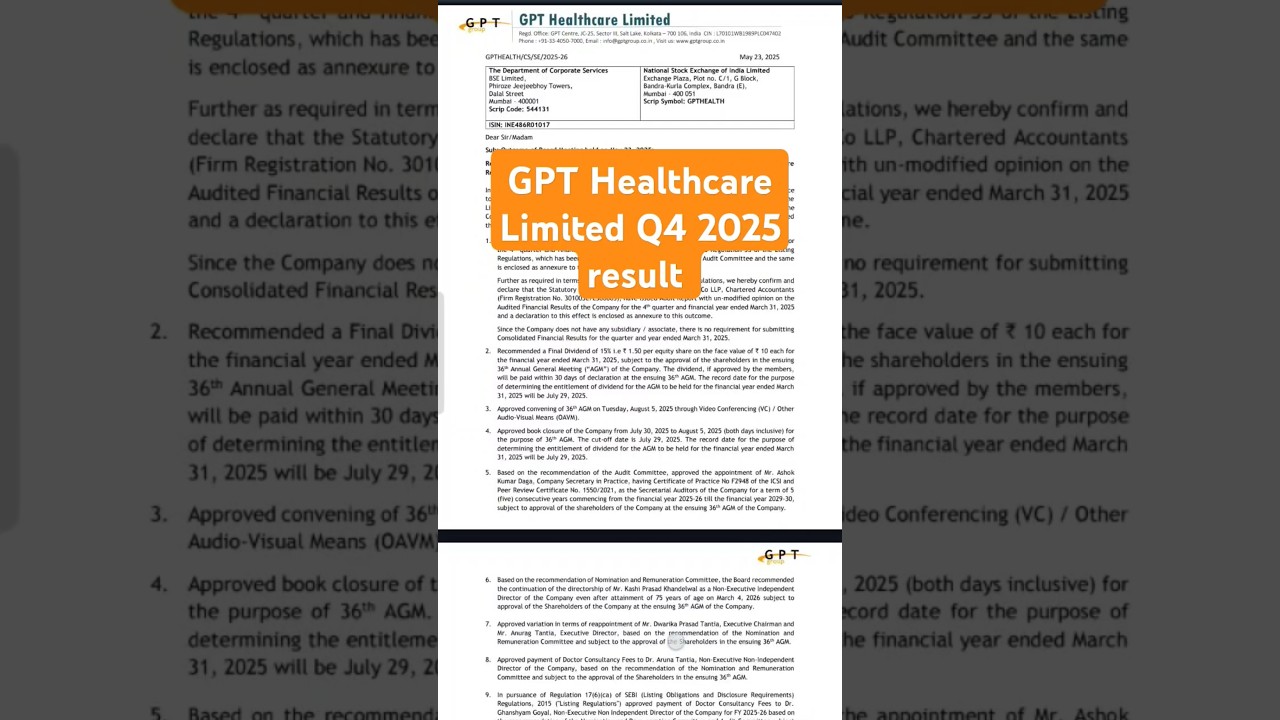 GPT Healthcare Limited Q4 2025 result 