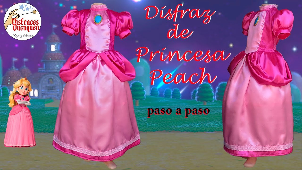 Vestido Princesa Peach - Mario Bros