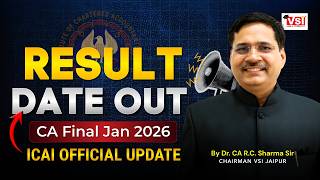 CA Final Jan’26 Result Date OUT ✅ | ICAI Official Update | Inter &amp; Foundation Still Awaited!
