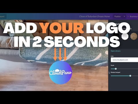 How to Remove Tripod Nadir In Seconds By Adding Your Own Custom Logo On Your 360 Photos  - CloudPano