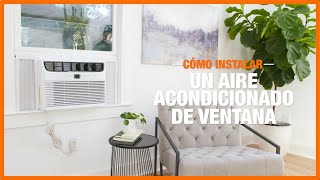 The Home Depot | Cómo Instalar Un Aire Acondicionado De Ventana - YouTube