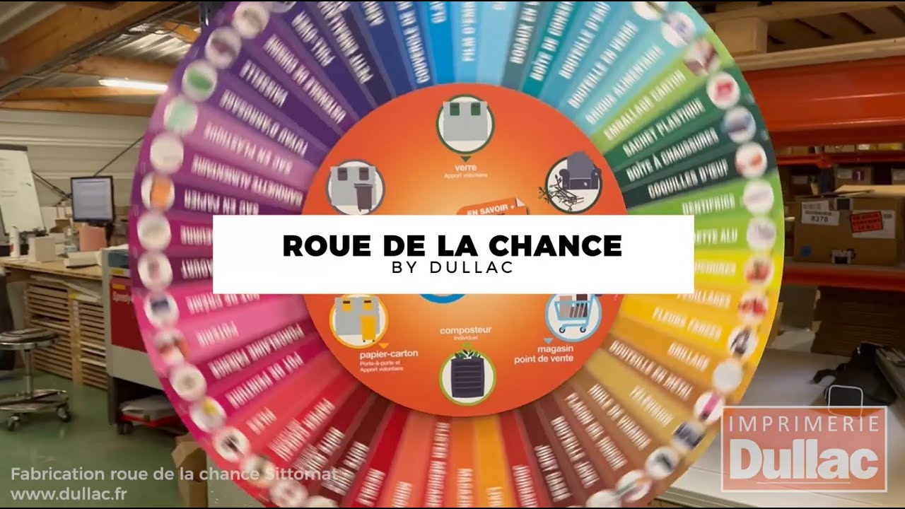 Conception et fabrication d'une roue de la chance pour Sittomat - YouTube