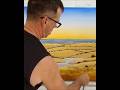 Australian Outback Dawn | Serene Oil Painting by the River | YouTube Shorts