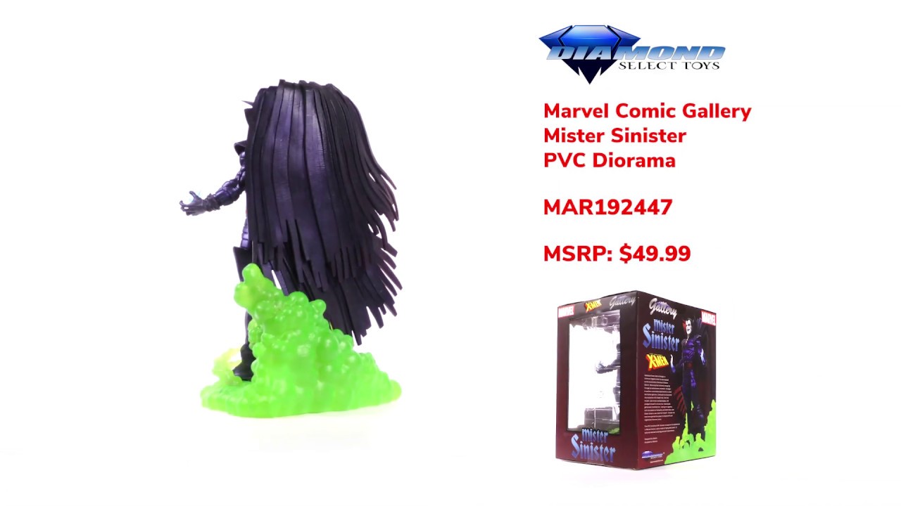 Marvel Comic Gallery Mr. Sinister PVC Diorama Unboxing + 360