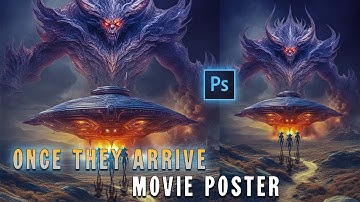 Master the Art of Alien Invasion Posters: Step-by-Step Photoshop Tutorial | Once They Arrived!!