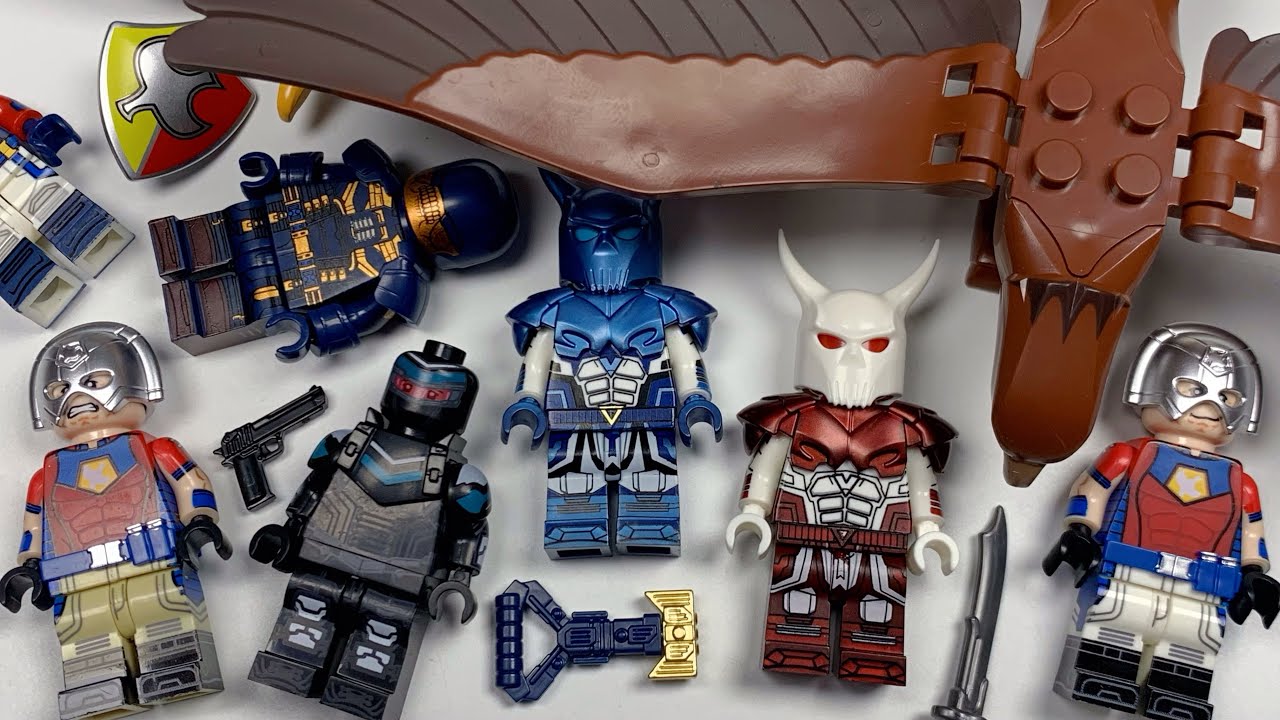 LEGO DC Peacemaker KT1079 | Blue Dragon | Bloody | White Dragon | Unofficial Minifigures