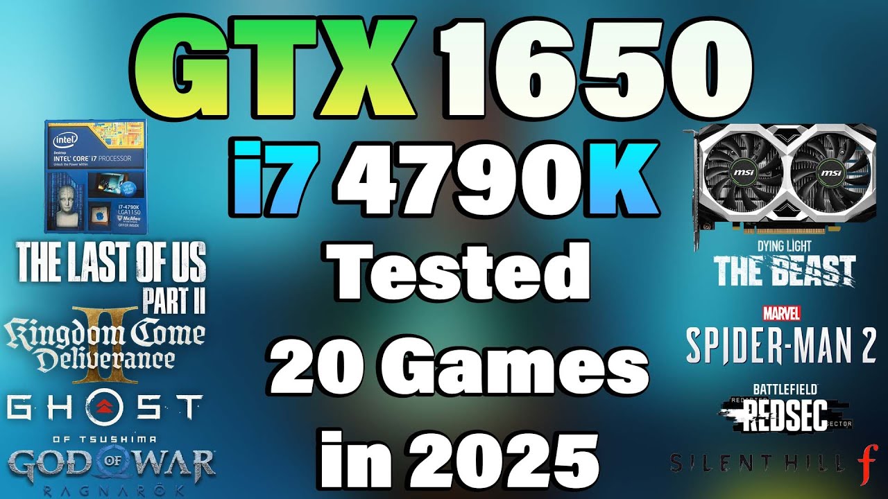 i7 4790K + GTX 1650 - Tested 20 Games in 2025 - YouTube