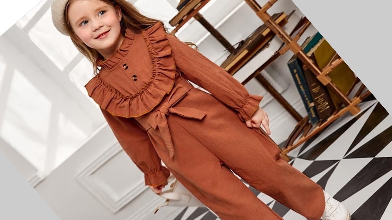 قص وخياطة سالوبت بناتى شتوى 2 قص وخياطة جمبسوت بطريقة سهلة جدا